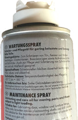 Würth Wartungsspray - auch für Zylinderschlösser ohne Feinkanüle